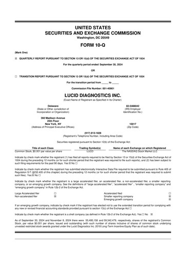 Miniature Lucid Diagnostics 10-Q Rapport trimestriel 2024 