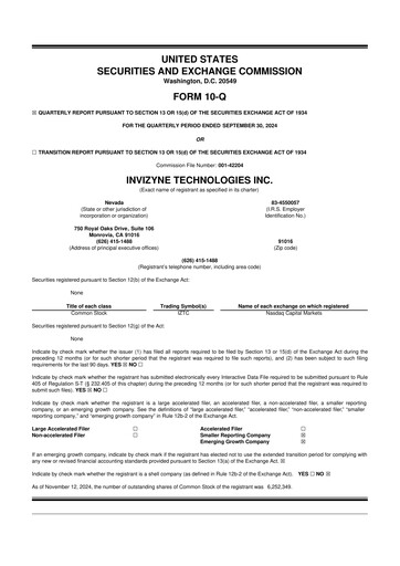 Thumbnail eXoZymes 10-Q Quarterly Report FY2024 