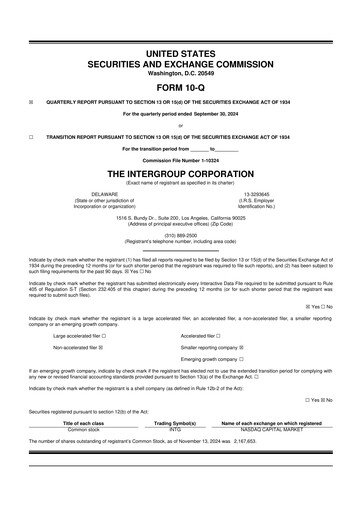 Thumbnail The InterGroup Corporation 10-Q Quarterly Report FY2025 