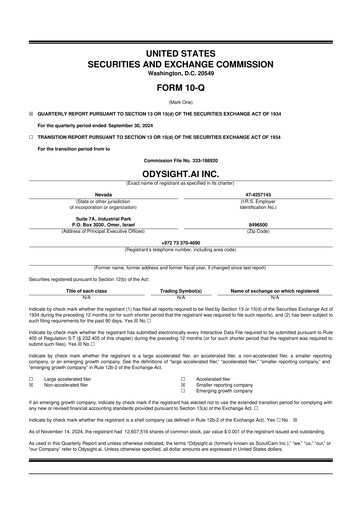Thumbnail Odysight.ai 10-Q Quarterly Report FY2024 