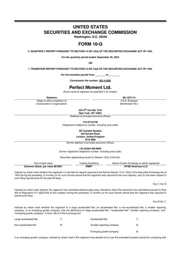 Thumbnail Perfect Moment 10-Q Quarterly Report FY2025 