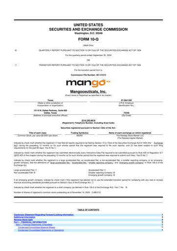 Miniature Mangoceuticals 10-Q Rapport trimestriel 2024 
