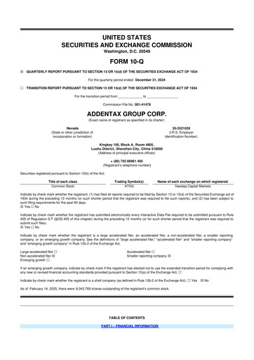 Vorschaubild Addentax Group 10-Q Quartalsbericht 2025 