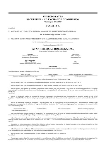 Thumbnail Xtant Medical 10-K Annual Report 2024