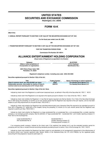 Thumbnail Alliance Entertainment 10-K Annual Report 2025