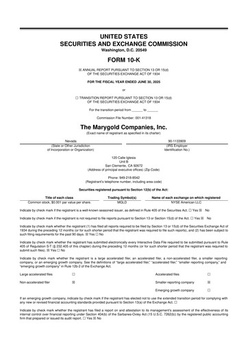 Thumbnail the Marygold Companies 10-K Annual Report 2025