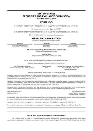 Thumbnail Genelux 10-Q Quarterly Report FY2025 