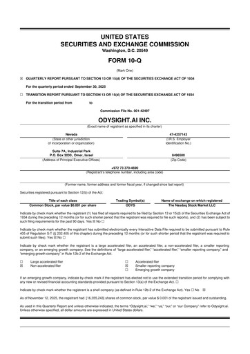 Thumbnail Odysight.ai 10-Q Quarterly Report FY2025 