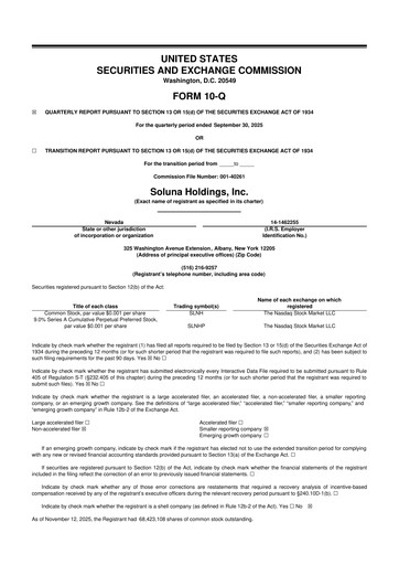 Vorschaubild Soluna Holdings 10-Q Quartalsbericht 2025 