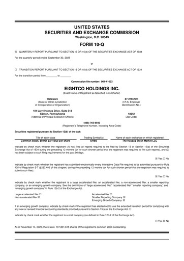 Thumbnail Eightco Holdings 10-Q Quarterly Report FY2025 