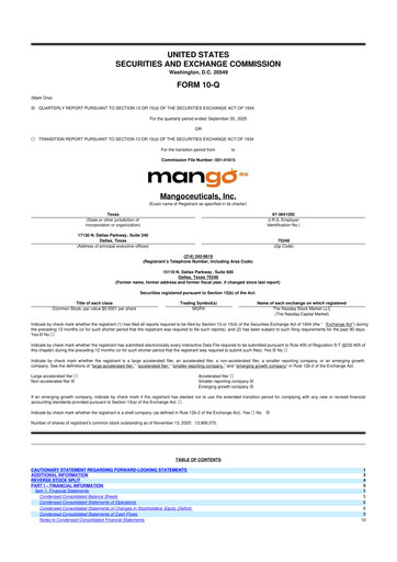 Miniature Mangoceuticals 10-Q Rapport trimestriel 2025 