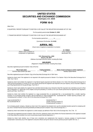 Thumbnail AiRWA Inc. 10-Q Quarterly Report FY2026 