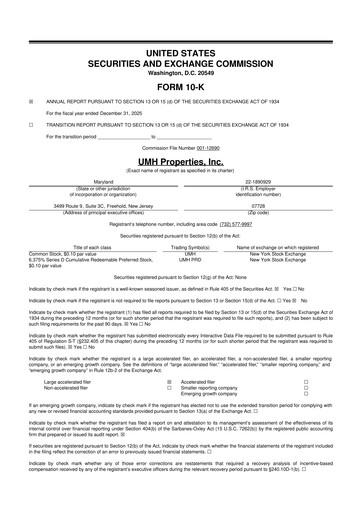 Thumbnail UMH Properties 10-K Annual Report 2025