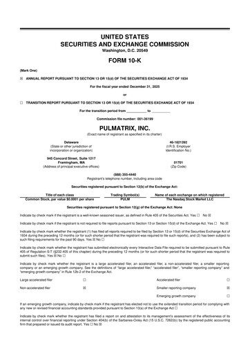 Thumbnail Pulmatrix 10-K Annual Report 2025