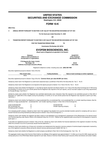 Thumbnail Evofem Biosciences
 10-K Annual Report 2025