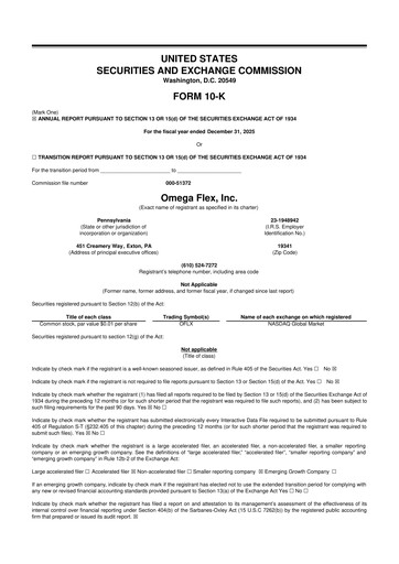 Thumbnail Omega Flex 10-K Annual Report 2025