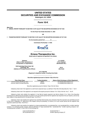 Thumbnail Eterna Therapeutics 10-K Annual Report 2025