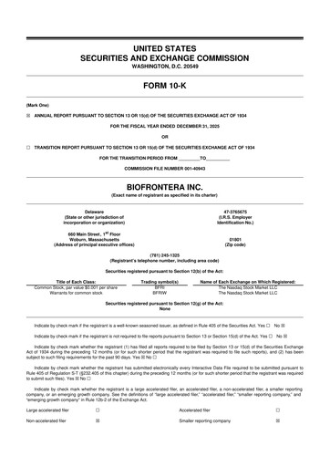 Thumbnail Biofrontera 10-K Annual Report 2025