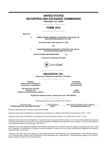 Thumbnail electroCore 10-K Annual Report 