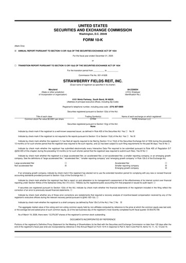 Thumbnail Strawberry Fields REIT 10-K Annual Report 2025