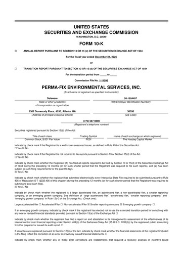 Thumbnail Perma-Fix Environmental Services 10-K Annual Report 2025