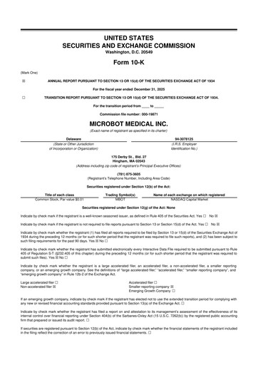 Thumbnail Microbot Medical
 10-K Annual Report 2025