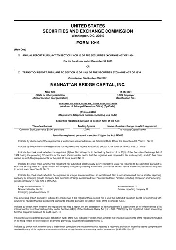 Vorschaubild Manhattan Bridge Capital
 10-K Jahresbericht 2025