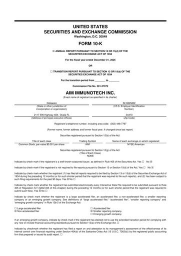 Thumbnail AIM ImmunoTech
 10-K Annual Report 2025