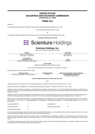 Thumbnail Scienture Holdings 10-K Annual Report 2025