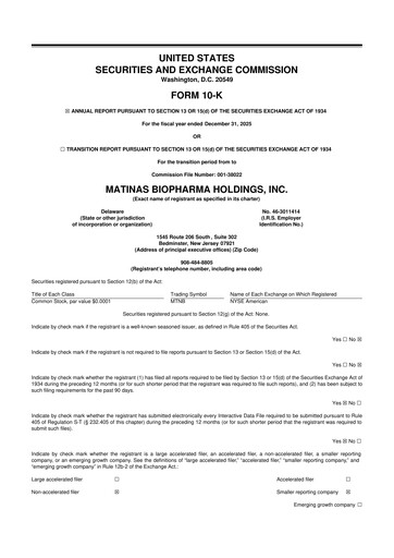 Thumbnail Matinas BioPharma 10-K Annual Report 2025