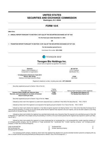 Thumbnail Tevogen Bio 10-K Annual Report 2025