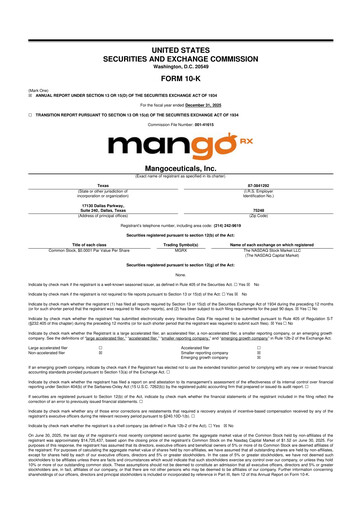 Miniature Mangoceuticals 10-K Rapport annuel 2025
