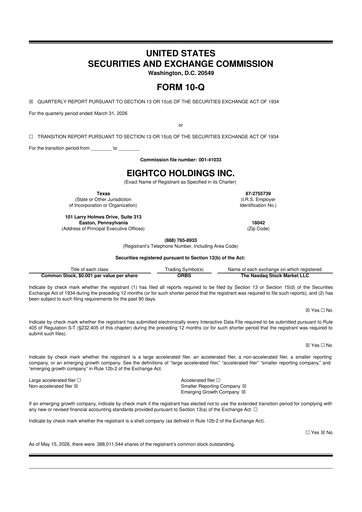 Thumbnail Eightco Holdings 10-Q Quarterly Report FY2026 