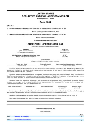 Thumbnail Greenwich LifeSciences 10-Q Quarterly Report FY2026 