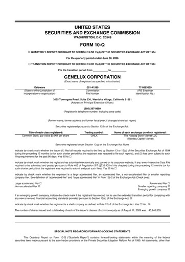Thumbnail Genelux 10-Q Quarterly Report FY2026 