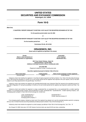Thumbnail Oragenics 10-Q Quarterly Report FY2026 