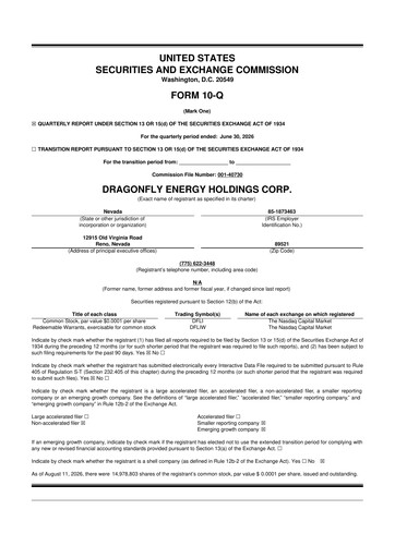 Thumbnail Dragonfly Energy 10-Q Quarterly Report FY2026 