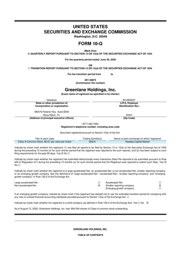 Thumbnail Greenlane Holdings, Inc. 10-Q Quarterly Report FY2026 