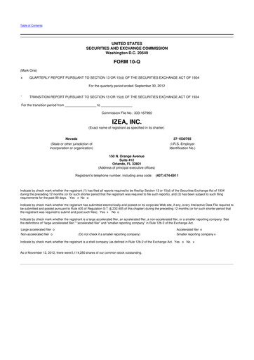 Thumbnail IZEA Worldwide
 10-Q Quarterly Report FY 