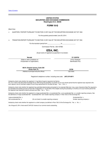 Thumbnail IZEA Worldwide
 10-Q Quarterly Report FY 