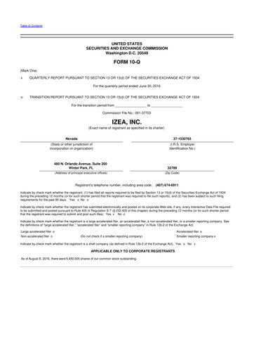 Thumbnail IZEA Worldwide
 10-Q Quarterly Report FY 