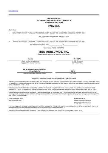 Thumbnail IZEA Worldwide
 10-Q Quarterly Report FY 