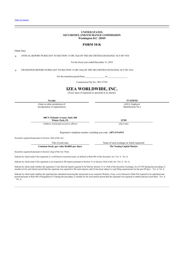 Thumbnail IZEA Worldwide
 10-K Annual Report 2019