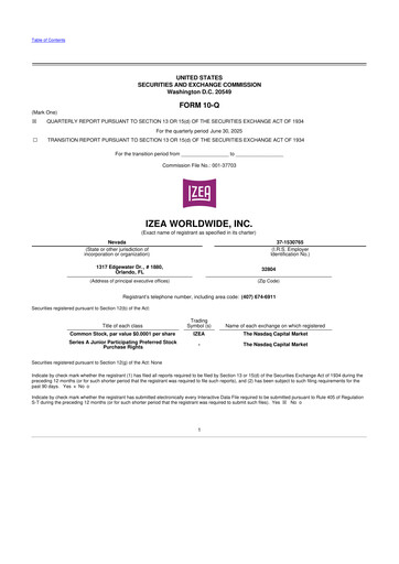Thumbnail IZEA Worldwide
 10-Q Quarterly Report FY 