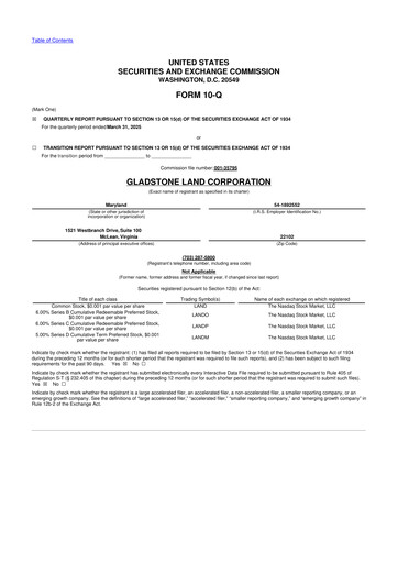 Thumbnail Gladstone Land 10-Q Quarterly Report FY2025 