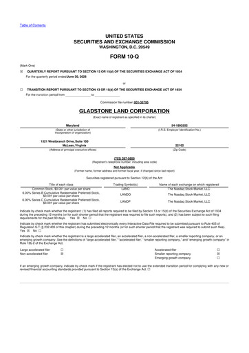 Thumbnail Gladstone Land 10-Q Quarterly Report FY2026 