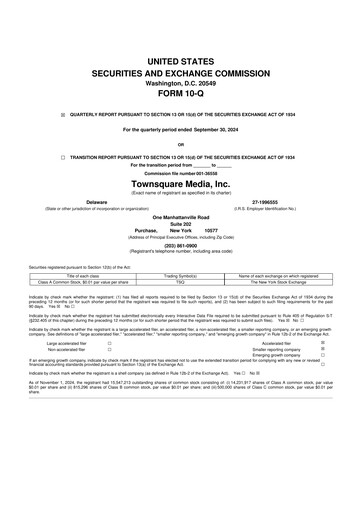 Thumbnail Townsquare Media 10-Q Quarterly Report FY2024 