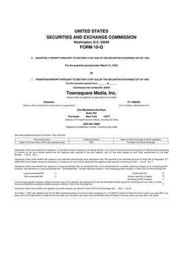 Thumbnail Townsquare Media 10-Q Quarterly Report FY2025 