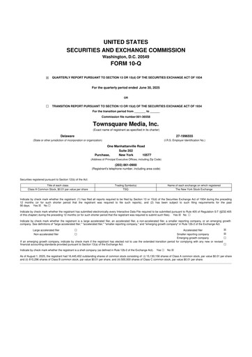 Thumbnail Townsquare Media 10-Q Quarterly Report FY2025 