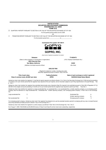 Thumbnail GoPro 10-Q Quarterly Report FY2026 
